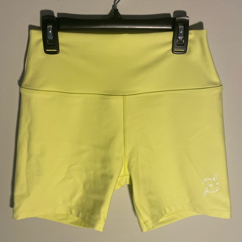 Yellow women’s Peloton Biking Shorts